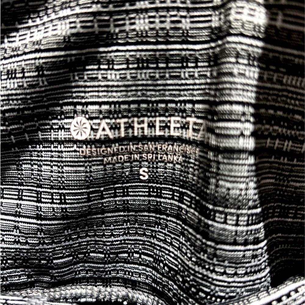 Athleta High Rise Jacquard Chaturanga Tight, Black/White size small